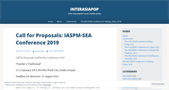 Desktop Screenshot of interasiapop.org